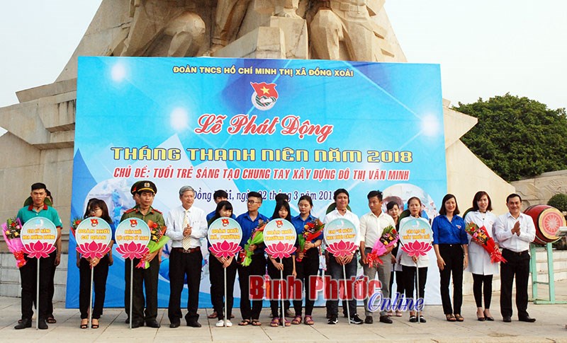 Lộc Ninh, Đồng Xoài ra quân hưởng ứng năm an toàn giao thông và tháng thanh niên 2018
