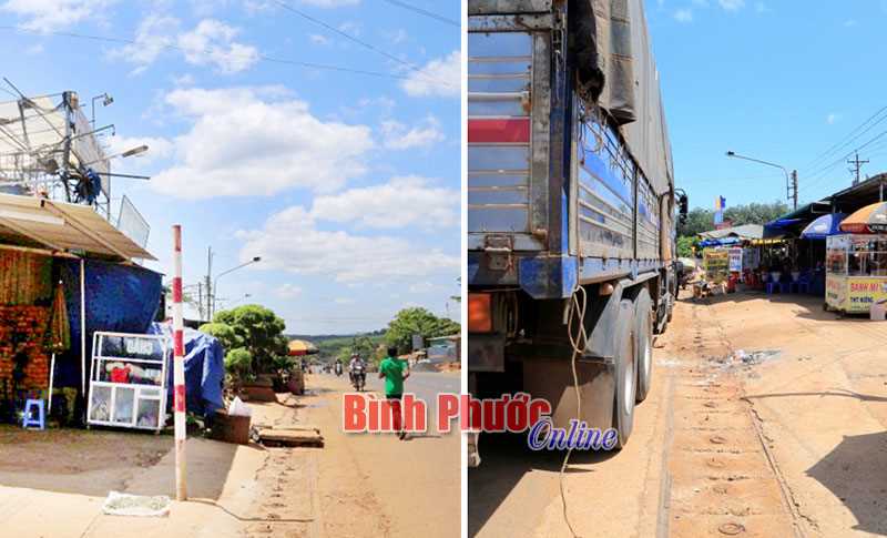 Lề đường bị lấn chiếm