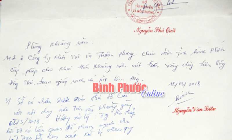 Khai th&aacute;c c&aacute;t tr&ecirc;n s&ocirc;ng Đồng Nai: 2 c&ocirc;ng ty Khởi Vui v&agrave; Thuận Phong chưa được tỉnh B&igrave;nh Phước cấp ph&eacute;p