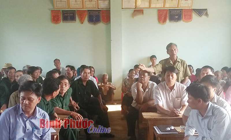 UBND huyện B&ugrave; Đăng đối thoại với c&aacute;c hộ d&acirc;n khiếu kiện k&eacute;o d&agrave;i