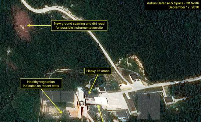 Triều Tiên tiến hành đào hầm có thể chuẩn bị thử bom hạt nhân