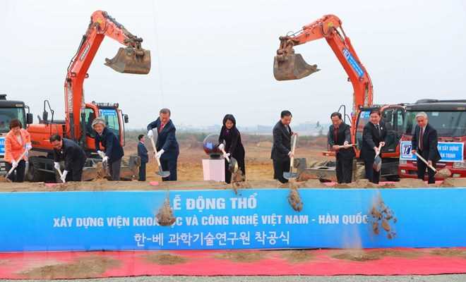 Động thổ xây dựng Viện Khoa học và Công nghệ Việt Nam-Hàn Quốc