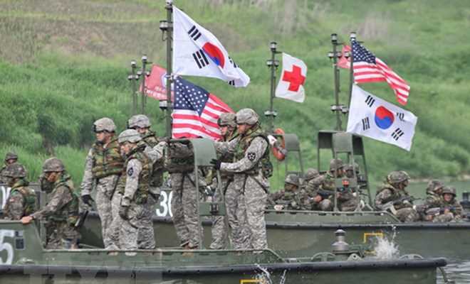 Hàn Quốc-Mỹ sẽ rút ngắn thời gian tập trận chung xuống còn ​1 tháng