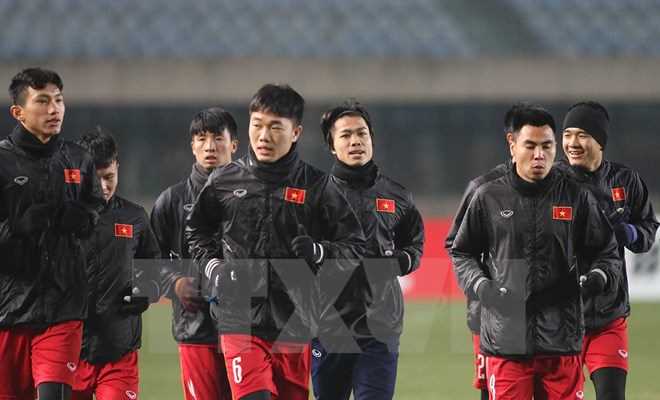 U23 Việt Nam luyện tập chuẩn bị cho trận quyết định với U23 Syria