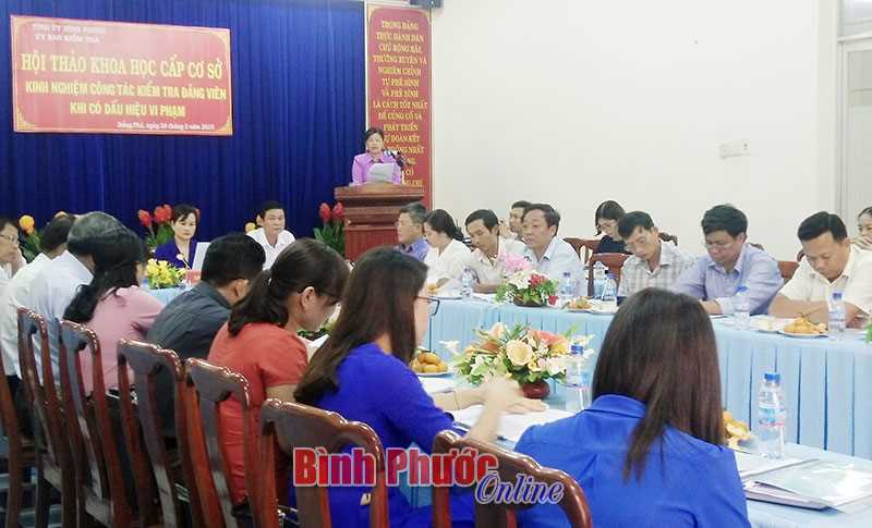 UBKT Tỉnh ủy tổ chức hội thảo khoa học cấp cơ sở