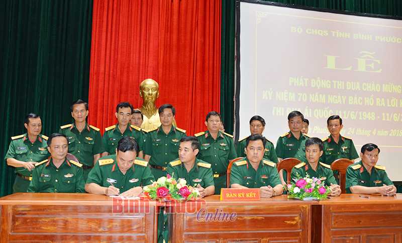 Bộ CHQS tỉnh ph&aacute;t động đợt thi đua đột k&iacute;ch