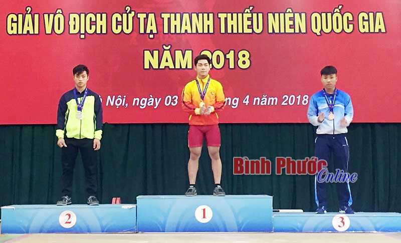 Bình Phước đoạt 16 huy chương giải vô địch cử tạ thanh thiếu niên quốc gia