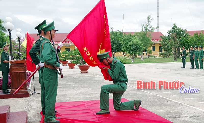 Bộ đội biên phòng Bình Phước tổ chức lễ tuyên thệ chiến sĩ mới