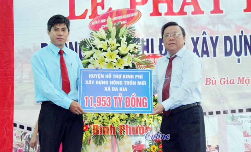 Chuyển biến trong xây dựng nông thôn mới ở Bù Gia Mập