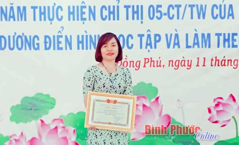 Cô Đặng Thị Nhật Lệ góp sức cho sự nghiệp “trồng người”