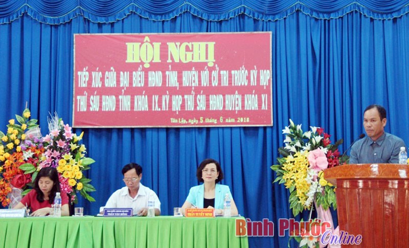 Đại biểu HĐND tỉnh tiếp xúc cử tri Đồng Phú, Đồng Xoài