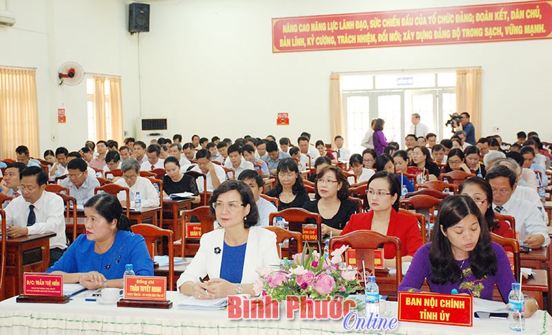 Các Đảng bộ: Khối cơ quan tỉnh, Đồng Xoài, Bù Đốp sơ kết giữa nhiệm kỳ