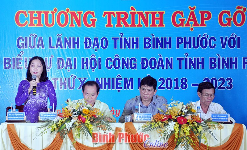 L&atilde;nh đạo tỉnh trả lời kiến nghị của đại biểu dự Đại hội C&ocirc;ng đo&agrave;n