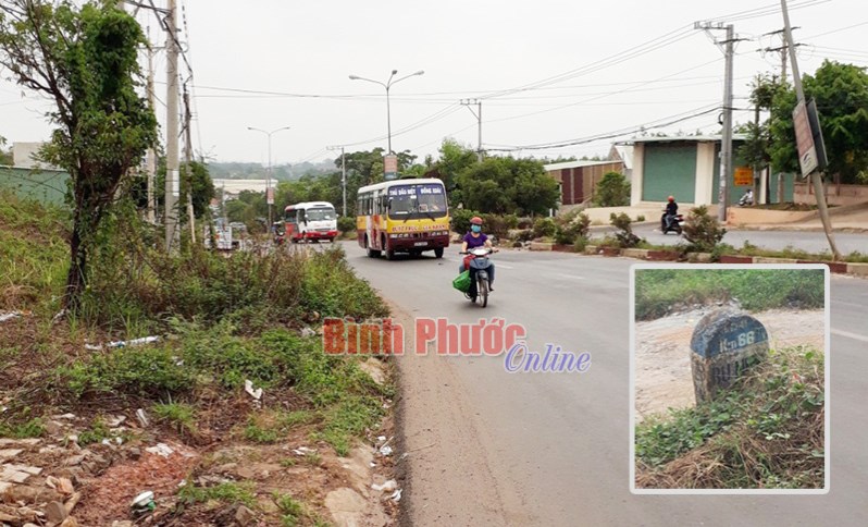 Đường cửa ngõ Đồng Xoài “xập xệ”