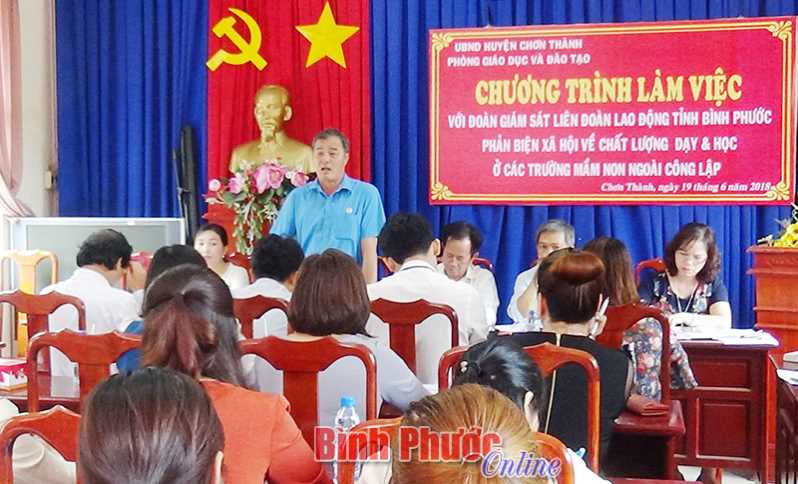 Giám sát, phản biện xã hội về chất lượng cơ sở giáo dục mầm non ngoài công lập