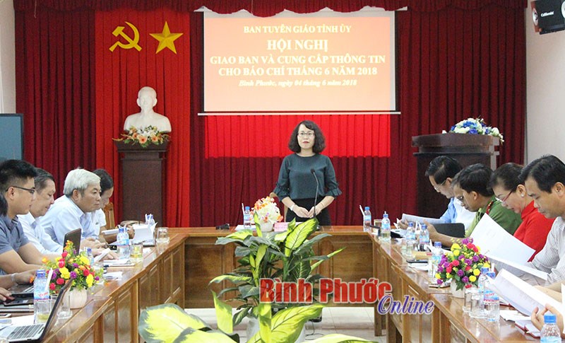 Giao ban và cung cấp thông tin cho báo chí tháng 6