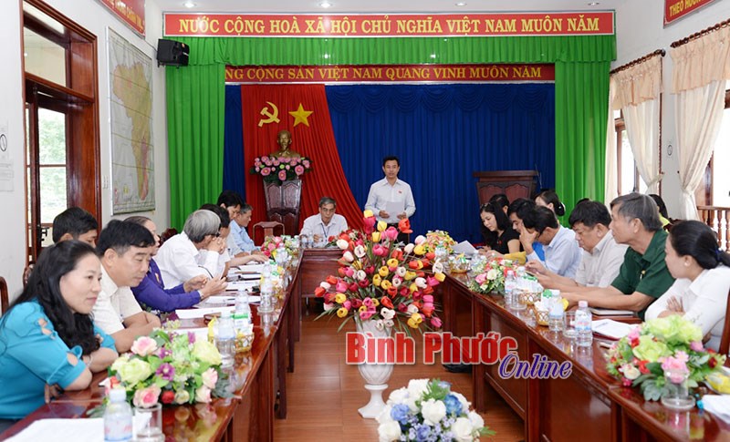 Ban Văn h&oacute;a - X&atilde; hội HĐND tỉnh gi&aacute;m s&aacute;t tại B&igrave;nh Long