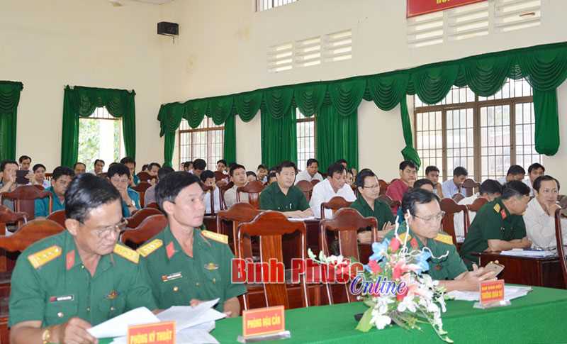 Khai giảng lớp tập huấn cho cán bộ ban CHQS cơ quan, tổ chức