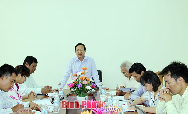 UBMTTQVN tỉnh kiểm tra công tác mặt trận tại Phước Long, Bù Đốp