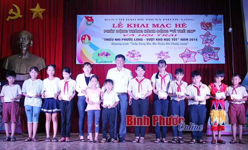 Thác Mơ nhất hội trại “Thiếu nhi Phước Long vượt khó học tốt”