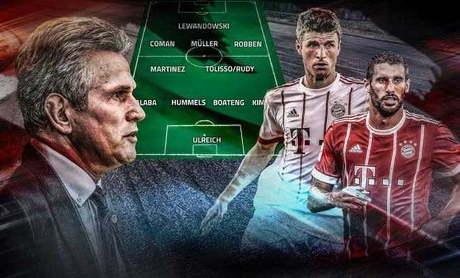 Lựa chọn nào cho HLV Jupp Heynckes khi đại chiến Real Madrid?