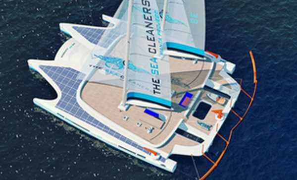 Tàu Manta - "ngôi sao" trong dự án thu gom chất thải dẻo ở đại dương