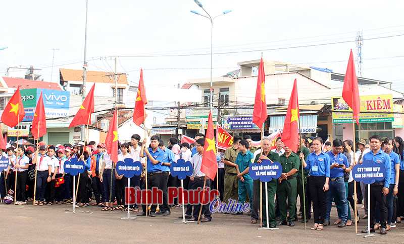 Đồng Xoài, Đồng Phú, Phú Riềng mít tinh phòng, chống ma túy