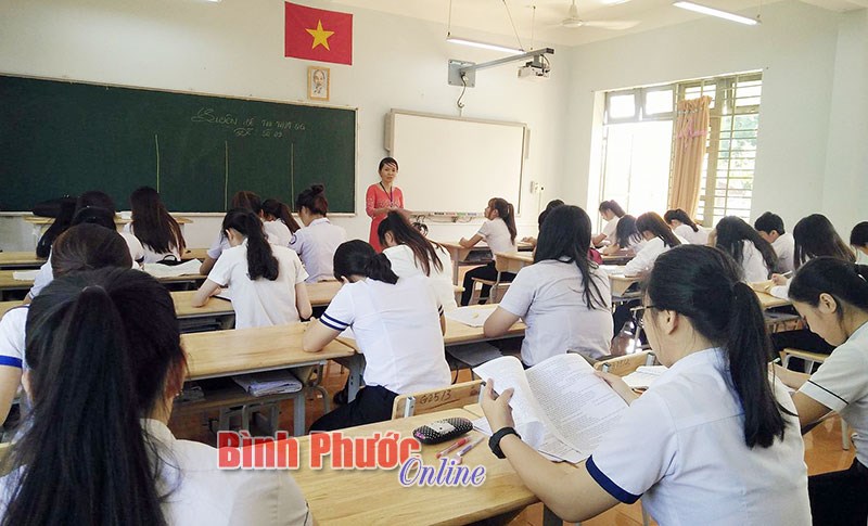 Phú Riềng chuẩn bị tốt kỳ thi THPT quốc gia 2018