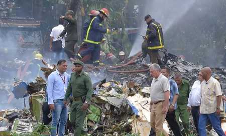 Lãnh đạo Việt Nam gửi điện thăm hỏi về vụ máy bay Cuba gặp nạn