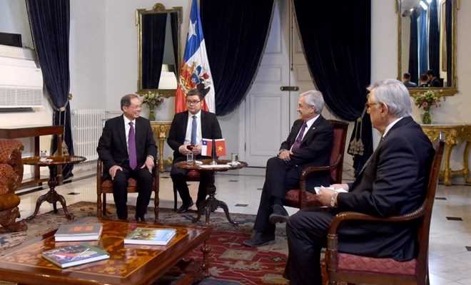 Tổng thống Chile đánh giá cao thành tựu kinh tế của Việt Nam