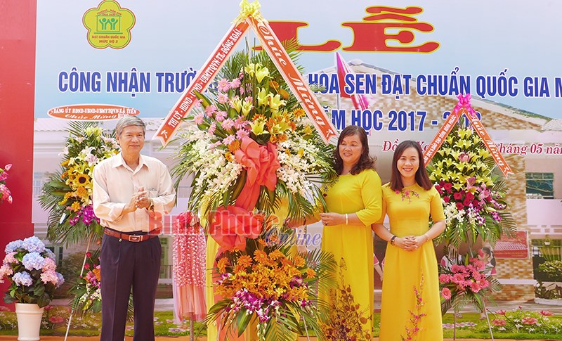 Trường mầm non Hoa Sen đạt chuẩn quốc gia mức độ II