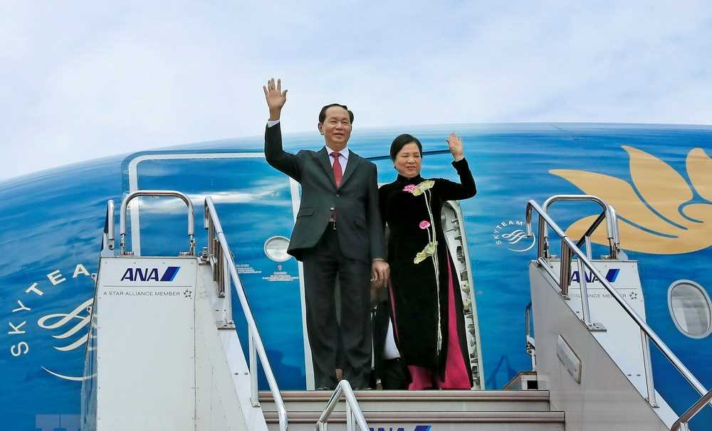 Hình ảnh Chủ tịch nước và Phu nhân thăm cấp Nhà nước tới Nhật Bản