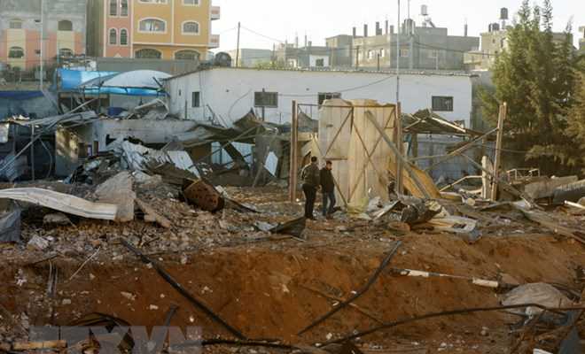 Không quân Israel tấn công các mục tiêu của Hamas tại Dải Gaza