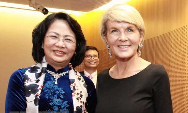 Ph&oacute; Chủ tịch nước tiếp Bộ trưởng Ngoại giao Australia