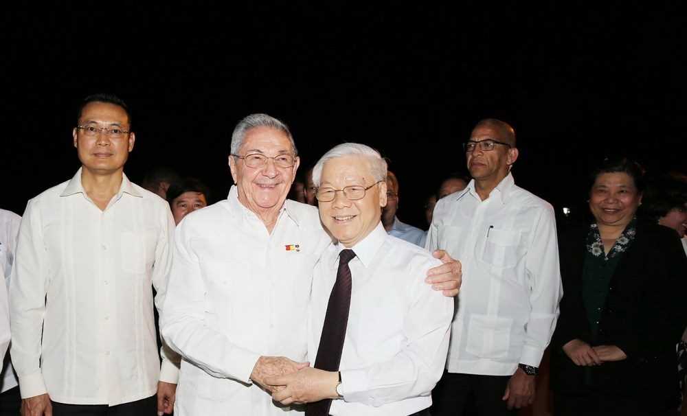 Một số h&igrave;nh ảnh Tổng B&iacute; thư Nguyễn Ph&uacute; Trọng thăm Cộng h&ograve;a Cuba