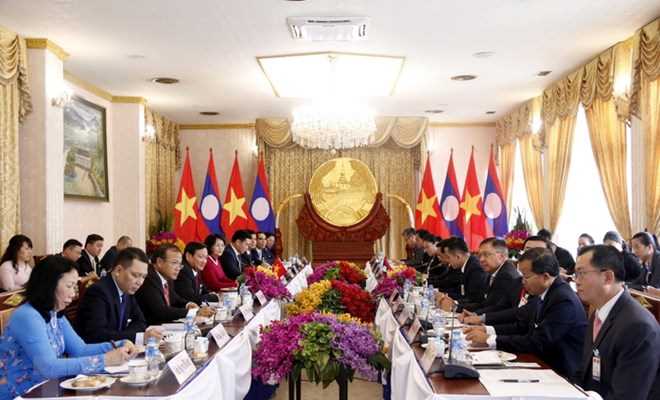 Phó Chủ tịch nước Đặng Thị Ngọc Thịnh thăm chính thức CHDCND Lào
