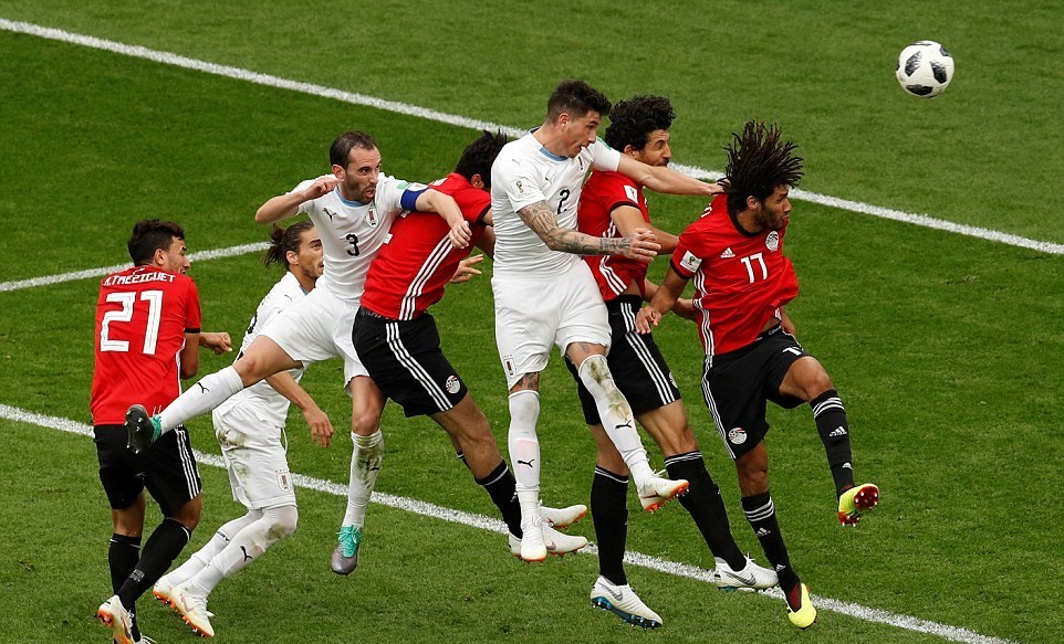 Cận cảnh Uruguay nghẹt thở hạ Ai Cập ở trận ra quân World Cup 2018