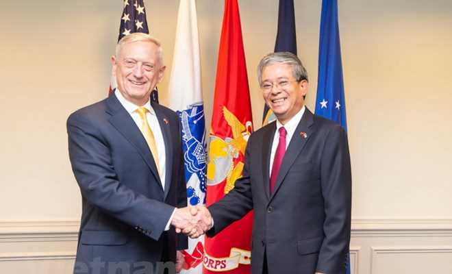 Đại sứ Việt Nam tại Hoa Kỳ hội kiến Bộ trưởng Quốc phòng James Mattis
