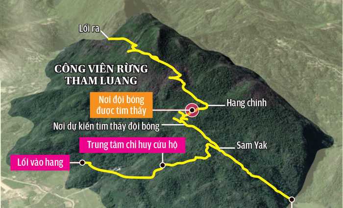 Đưa được 4 cầu thủ nhí ra ngoài, chuẩn bị đợt giải cứu tiếp theo