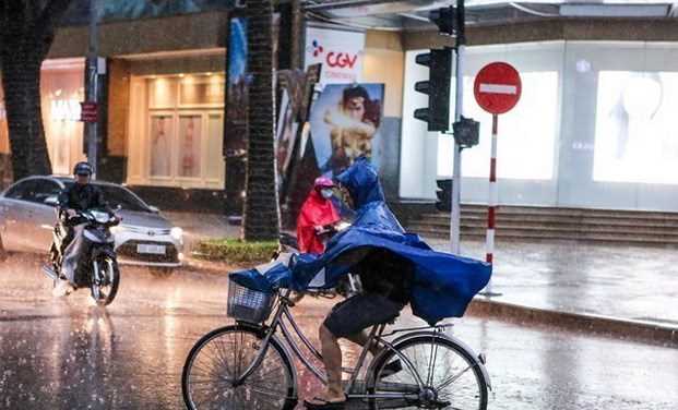 Áp thấp trên Biển Đông gây mưa diện rộng ở Tây Nguyên và Nam Bộ