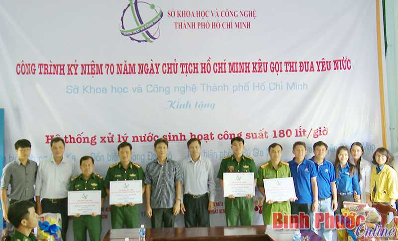 Trao tặng công trình máy lọc nước tại Bù Gia Mập