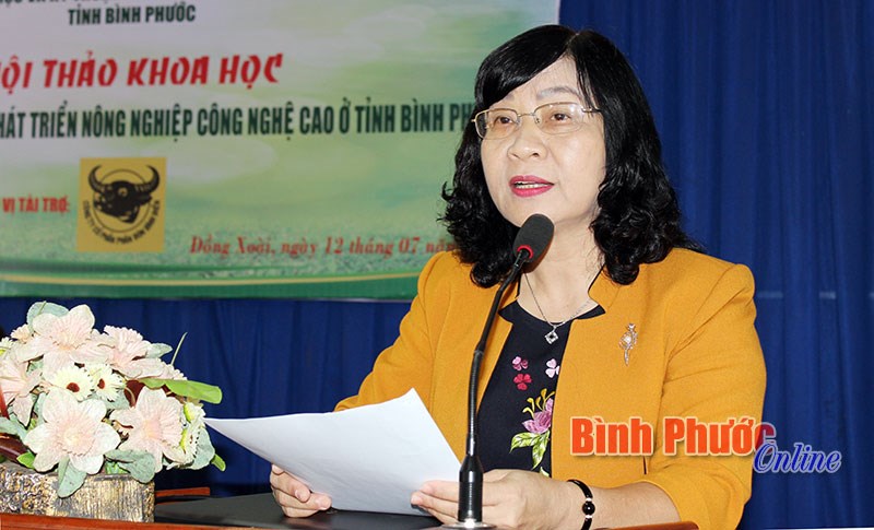 Giải pháp phát triển nông nghiệp công nghệ cao ở Bình Phước