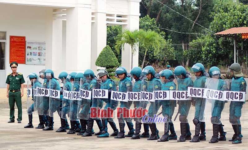 Ban CHQS thị xã Đồng Xoài nâng cao chất lượng huấn luyện