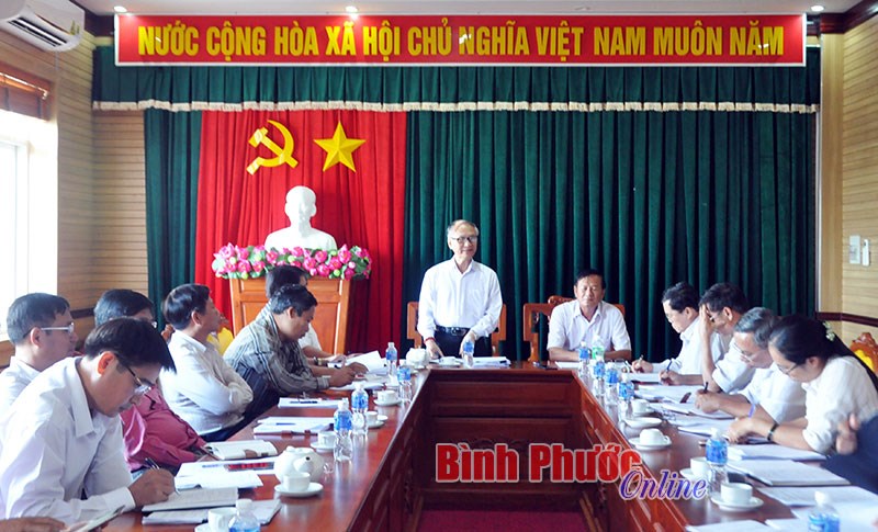 Ban Kinh tế - Ngân sách HĐND tỉnh giám sát tại thị xã Phước Long