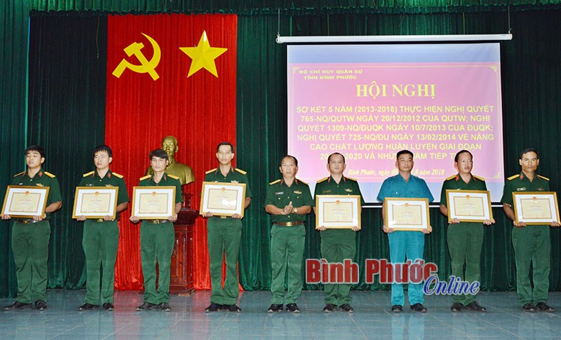 Bộ CHQS tỉnh: Sơ kết 5 năm thực hiện nghị quyết về nâng cao chất lượng huấn luyện
