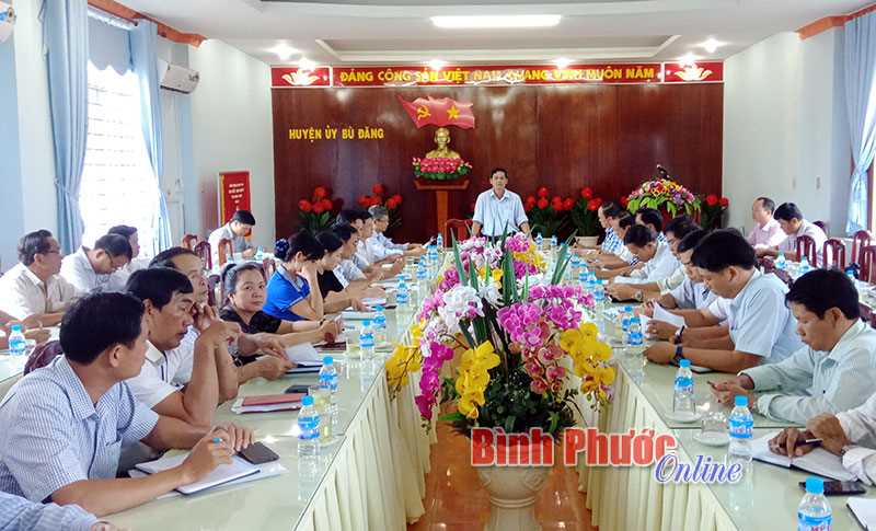 Bù Đăng: Tháo gỡ khó khăn, vướng mắc trong thực hiện nhiệm vụ