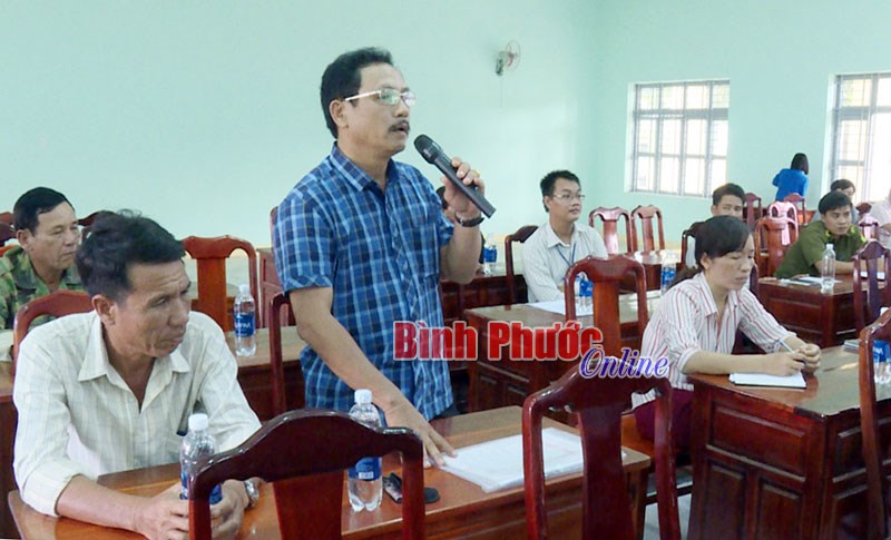 Đại biểu HĐND tỉnh tiếp xúc cử tri các xã Quang Minh, Long Tân, Thanh Bình