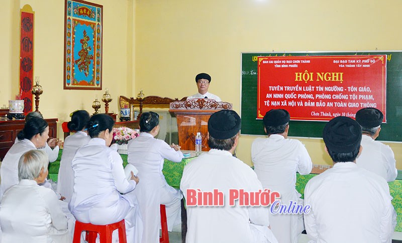 Giáo hữu Ngọc Quân Thanh góp sức xây dựng đoàn kết dân tộc