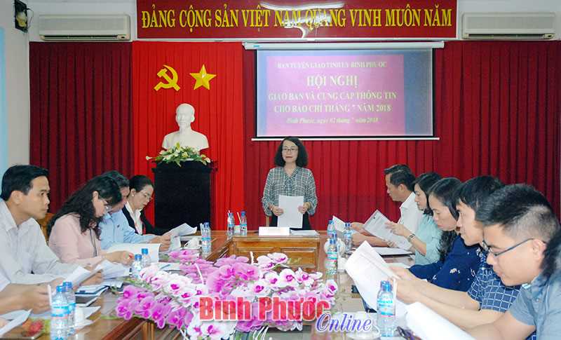 Hội nghị giao ban và cung cấp thông tin báo chí tháng 7