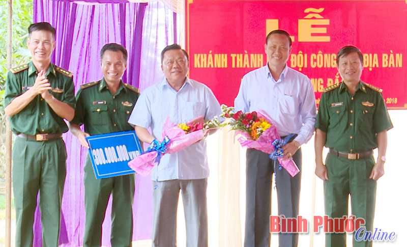 Khánh thành nhà làm việc Đội công tác địa bàn Đồn biên phòng Đắk Ơ